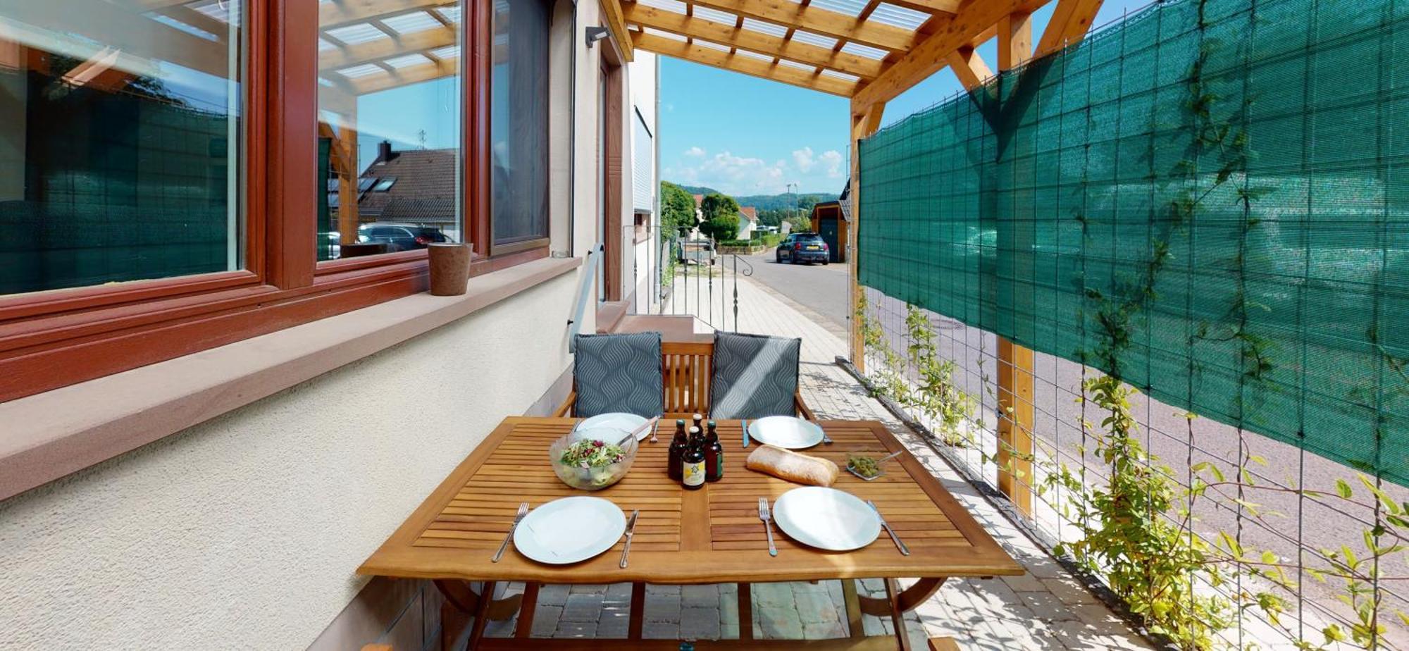 Ferienwohnung Am Saarweg แมร์ซิก ภายนอก รูปภาพ